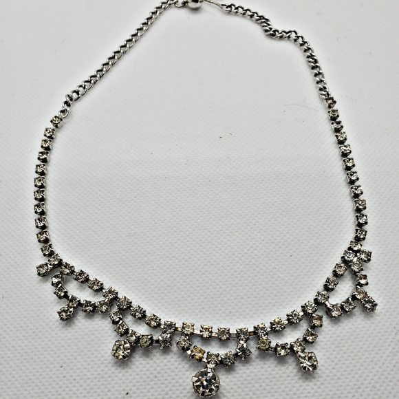 Vintage necklace with crystals - Picture 2 of 2
